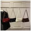 Vintage Belt Bow Design Shoulder Bags for Women Solid Color Ladies PU Underarm Bag Outdoor Portable Female Phe Handbags