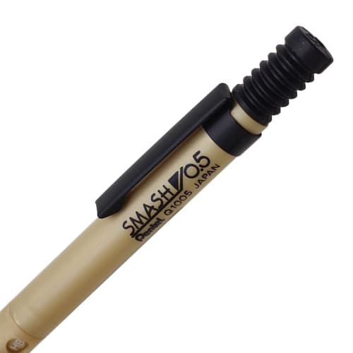 Kidera Shoji Pentel Mechanical Pencil Smash 0.5mm Q1005-XKS Champagne Gold Limited Color
