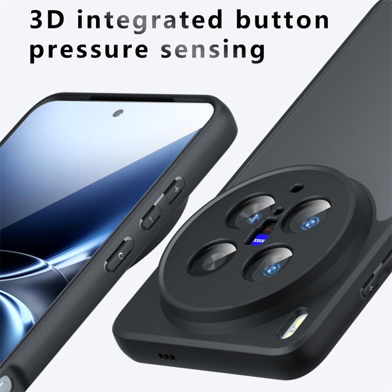 Translucent Matte Case For Vivo X200 Ultra Anti-knock Matte PC Back Cover Vivo X200 Ultra X200 Pro Case For Vivo X200 Ultra Case