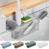 Plastic Faucet Wipes Shelf Anti-Splash Wipe Drain Storage Rack Durable Sink Drainer Rack  Bathroom