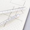 20cm Simple Transparent Triangle Straight Rulers Accurate Student Stationery Scale on Both Side Office School Supplies