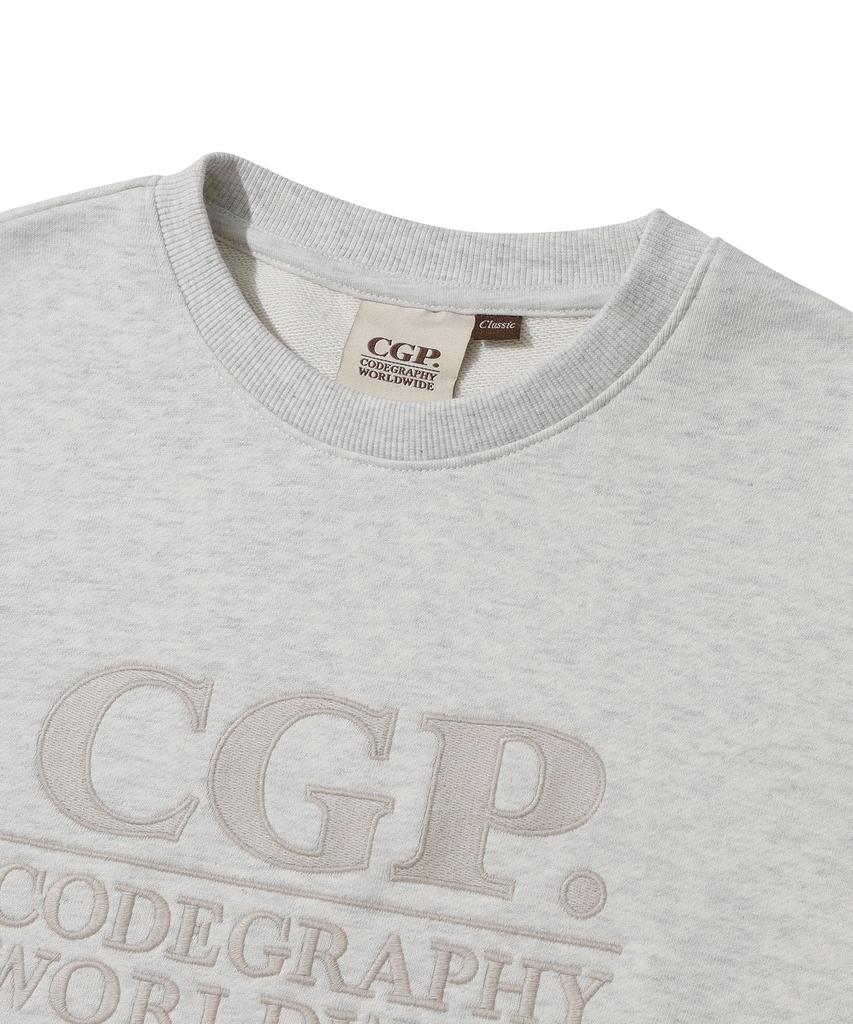 CGP (Women) Square Logo Sweatshirt_Oatmeal