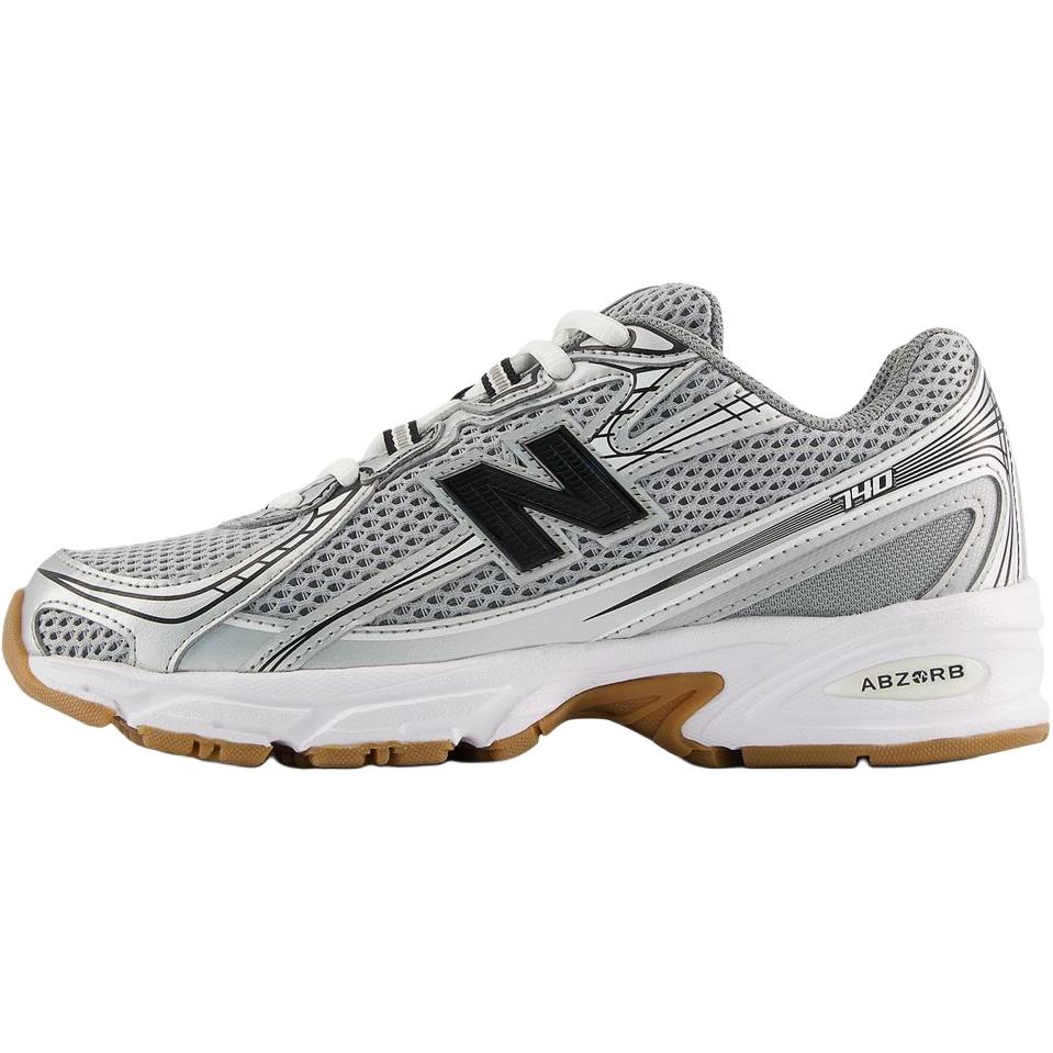 

New Balance NB 740 Breathable Low top Kids Running Shoes Gray Unisex GR740GB Standard (M) 37.5