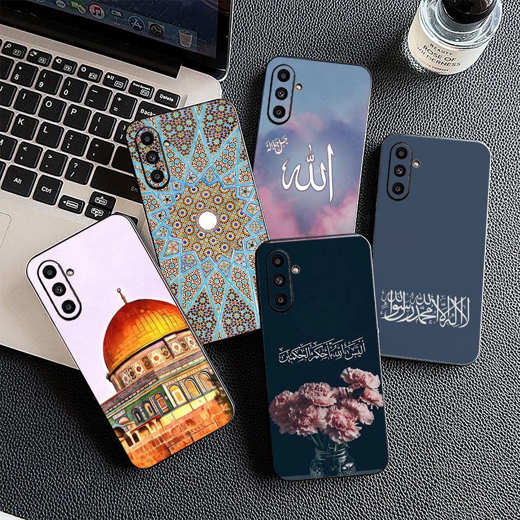 Arabic islamic muslim Muslimah Phone Cover for Samsung Galaxy S22 S21 S20 FE Ultra Plus A35 A36 A55 A37 A33 A34 A57 Soft Case