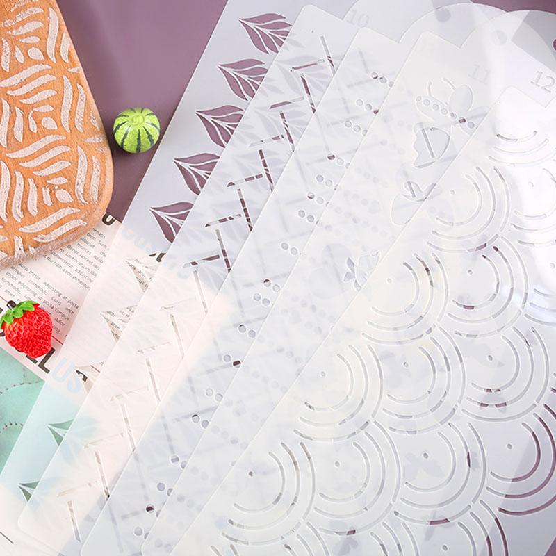 Fondant Cake Mesh Stencil Stamps Stencils Embossing For Decorating Tool Plastic Spray Mold Cookies Chocolate Drawing Painting