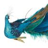 Natural Feather Three-dimensional Peacock Pendant Realistic Christmas Ornament  New Year