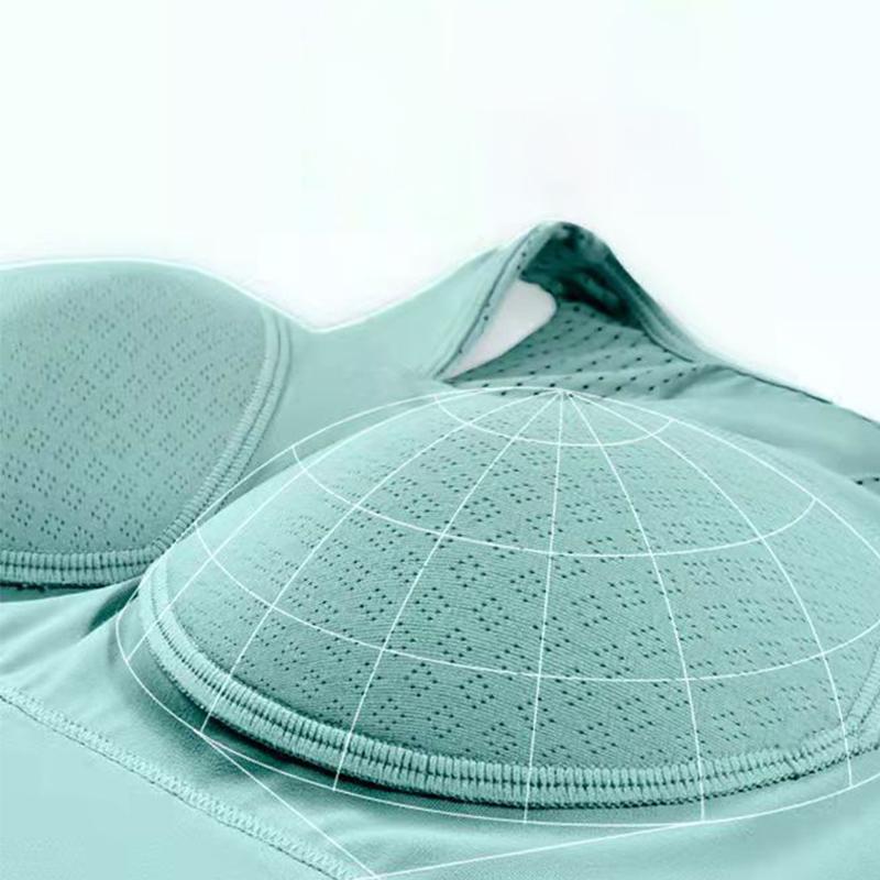 Жіноча спортивна нижня білизна з латексу Протиударний бюстгальтер для бігу Великий розмір Жилет для йоги Стереотипний товстий Mm Фітнес-бюстгальтер Красива нижня білизна для йоги