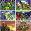 Teenage Mutant Ninja Turtles Backdrop Cartoon Hero Theme Kids Boys Birthday Party Decor Baby Shower Photo Background Props