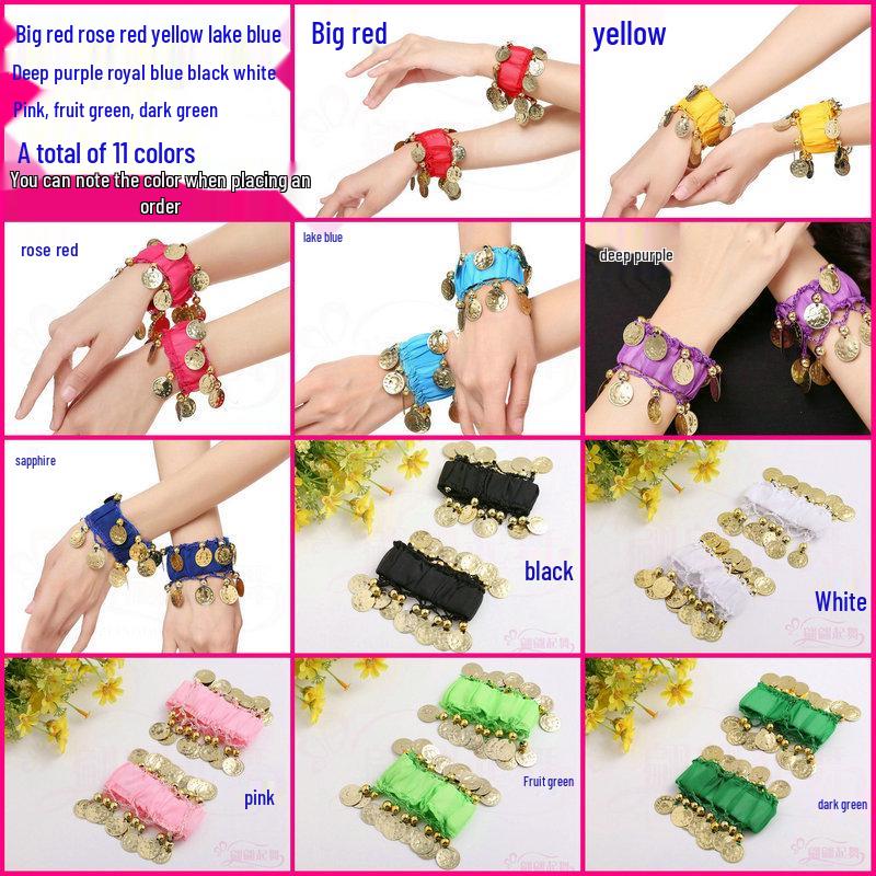 

Аксесуари для костюма для танцю живота: Індійські танцювальні прикраси, каблучки та браслети Single Hand