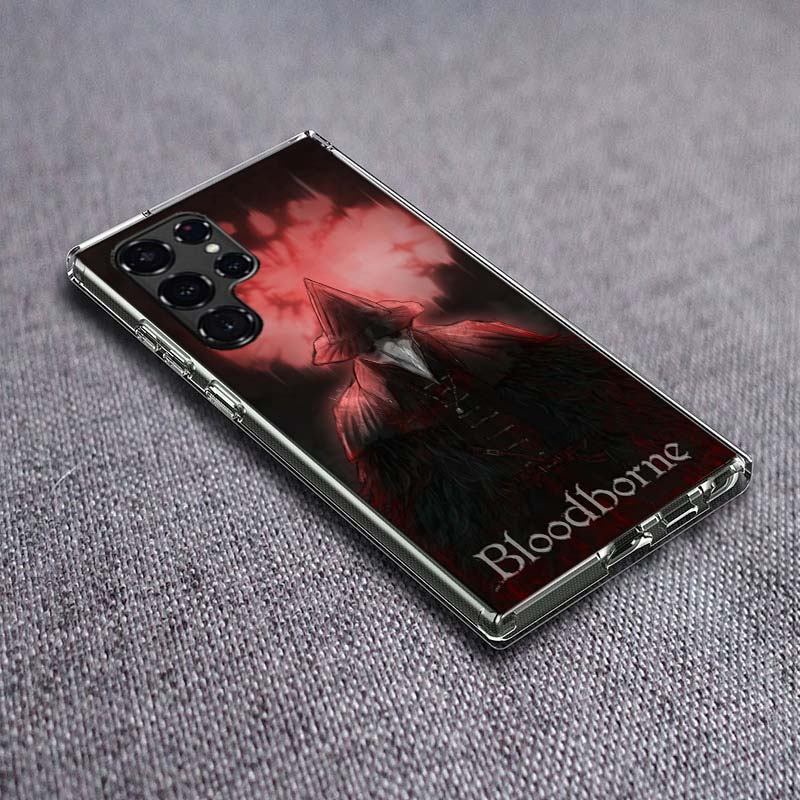 Game Bloodborne Phone Case For Samsung Galaxy S24 S23 S21 S20 FE S22 S26 Ultra S25 Edge S10 Plus Cover Clear TPU Capa Shell Coqu