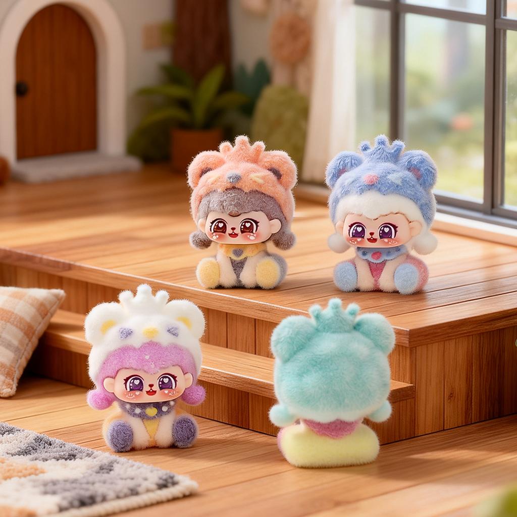 9pcsSet Lion Lili Figure Toy Mini Baby Girl Figurine Desktop Decoration Model Ornaments Toys Boys Girls Birthday Gifts