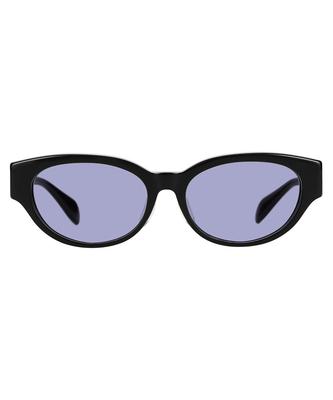 Zoff STUDIO SEVEN Oval Sunglasses Horizontal Colored Lenses UV Protection Unisex (Black, ZN251G09_14E2) Men's, Women's, [5517-145]