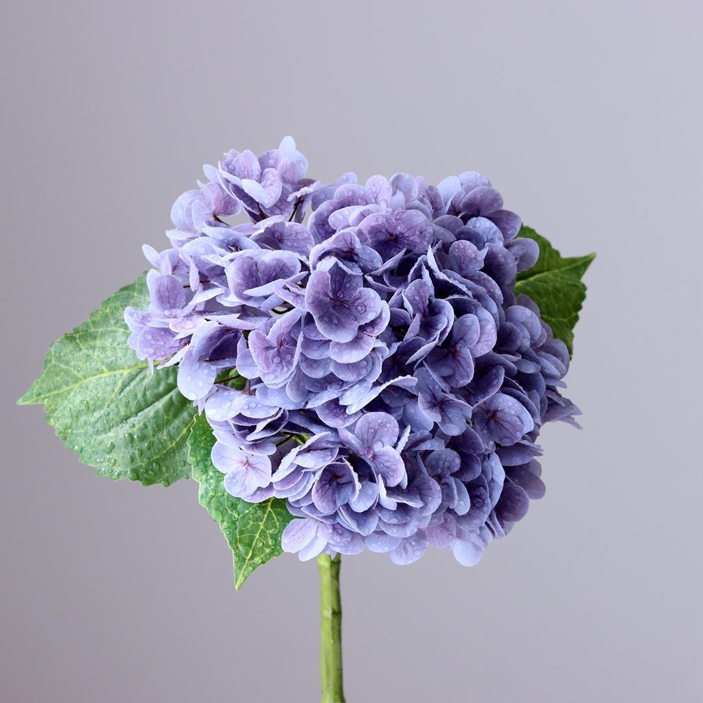 Moisturizing Large Hydrangea Hotel Decoration Flower Arrangement Wedding Arrangement Fake Flower Wholesale Film Hydrangea