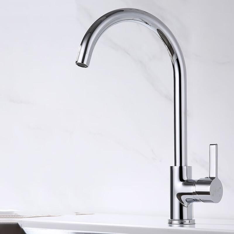 SBPG Single Cold Kitchen Faucet, Large Bend Style