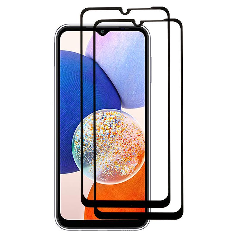 

2Pcs For Samsung Galaxy A15 5G Tempered Glass Film Full Glue Silk Printing Screen Protector Type A