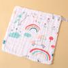 Cartoon Soft Absorbent 6-Layer Children's Gauze Bath Towel - Pure Cotton Baby Washcloth