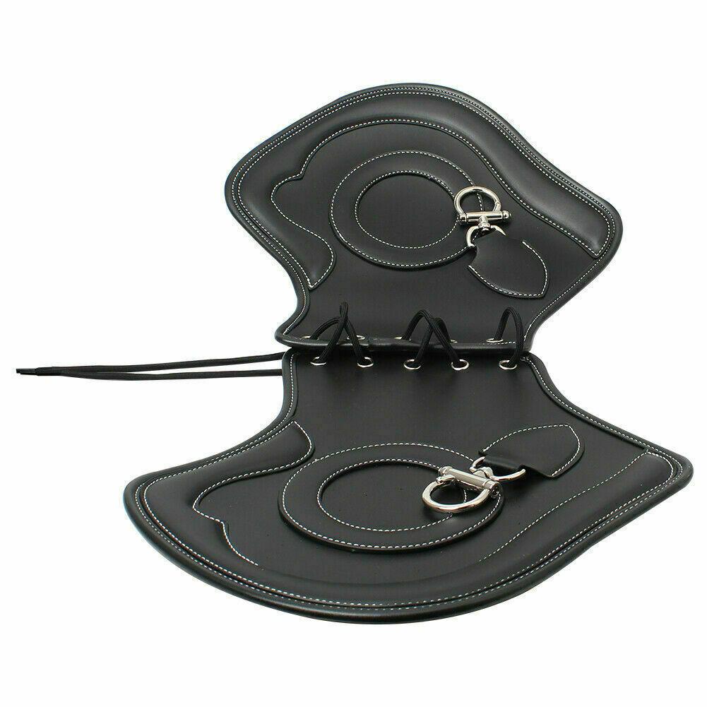 Motorcycle Universal Black Leather Heat Saddle Shield Deflector For Harley Sportster Touring Softail Breakout Dyna Honda Yamaha