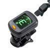 Guitar Compatible with Portable Tuner, Clip-on Tuner, High-Precision Tuning, Violin, Guitar, Bass, Ukulele, Etc., (Black)