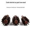 Wooden Boar Bristle Round Barrel Comb for Men & Women's Hair Styling
