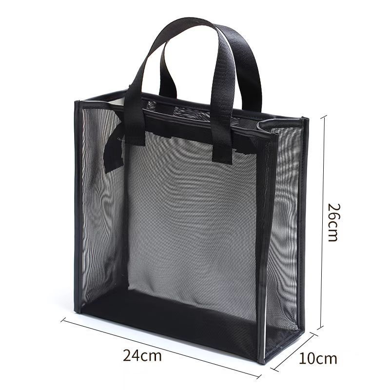 Travel Makeup Bag With Mesh Organizer For Cosmetics And Toiletries In Polyester Fabric