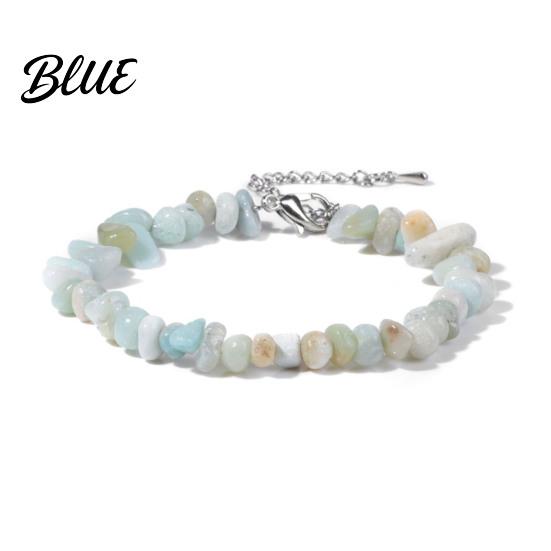 Durable Bracelet Women Irregular Beads Decor Adjustable Length Non-fading Wrist