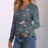 Women's Printed Long Sleeve Shirts Elegant Casual Tops Trendy Shirts Tops