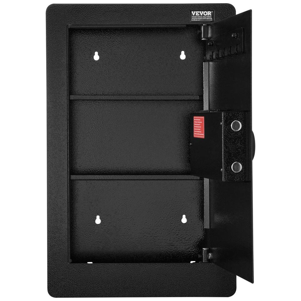 25,59" Hoher Wandtresor 3-stufiger versteckter Tresor mit Tastatur, Regalen und Schlüsselhaltern