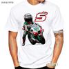 2025 Johann Zarco 5 Gp Racing Rider T-shirt Nuova Estiva Unisex Manica Corta Moto Sport Ragazzo Magliette Casual Motorcycle Top Bianchi