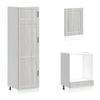 7 Piece Kitchen Cabinet Set Porto Grey Sonoma Wood Based Panel