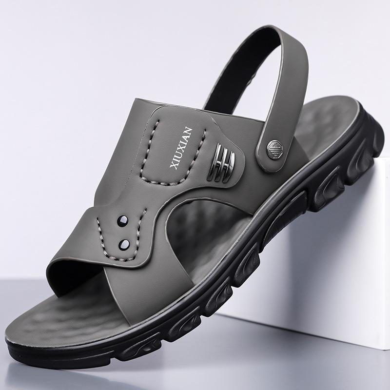 Summer beach shoes, sandals, waterproof and non-slip soft soles, daily casual shoes, men's dual-purpose cool slippers, one piece 2025