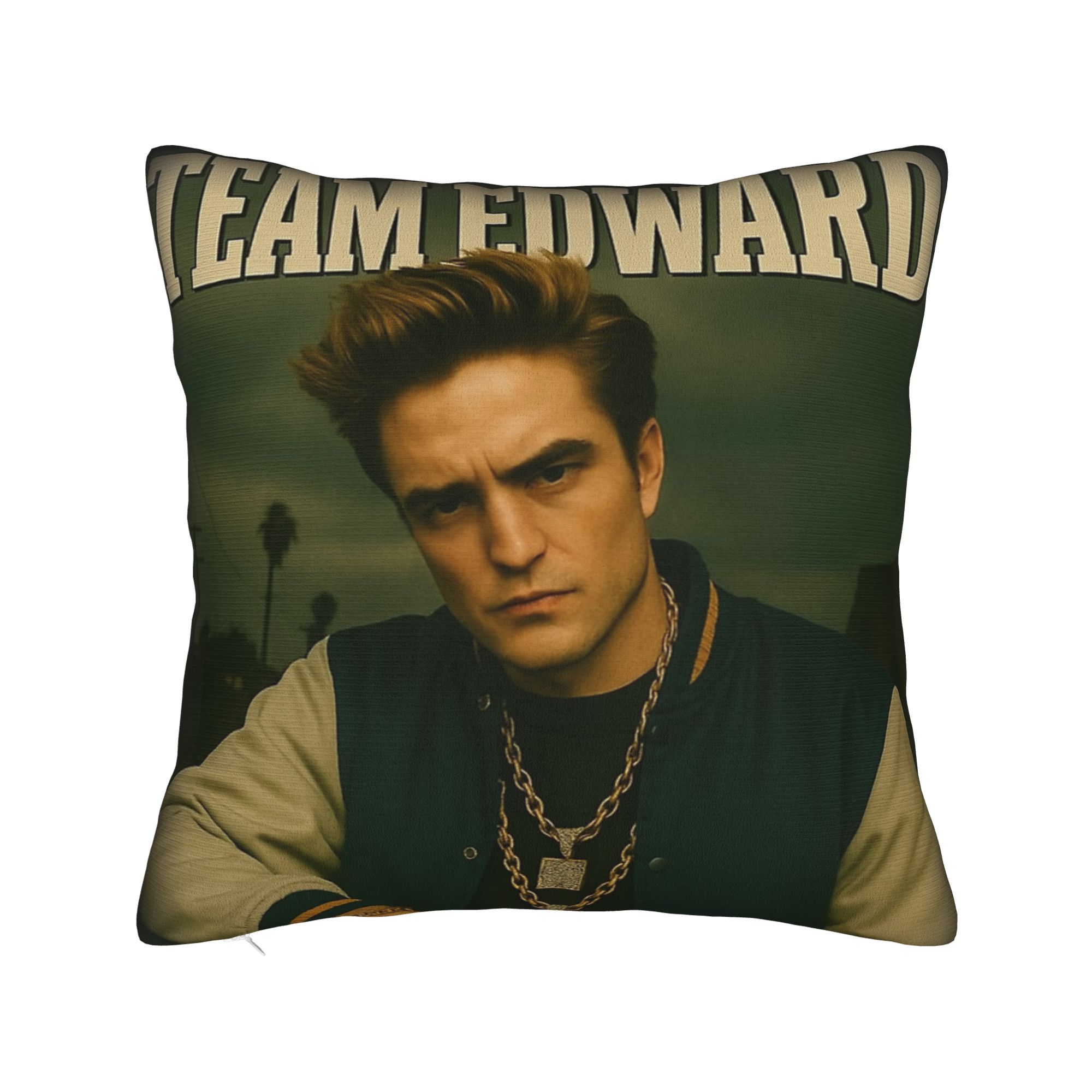 

Edward Cullen Twilight Movie 80s 90s Pillowcase Soft Polyester Cushion Cover Decoration Pillow Case Cover Home Zippered 40*40cm 50x50cm 20x20in
