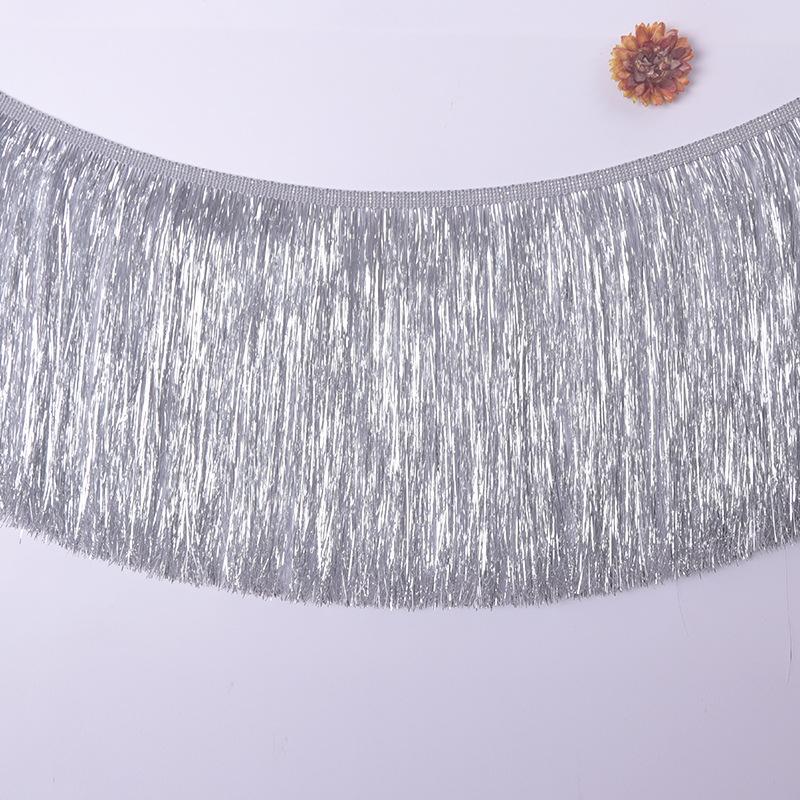 10yard 15/20cm Sequin Tassel Fringe Latin Dress Lace Trims Stage Clothes Decoration Ribbon Tape DIY Sewing Accessories