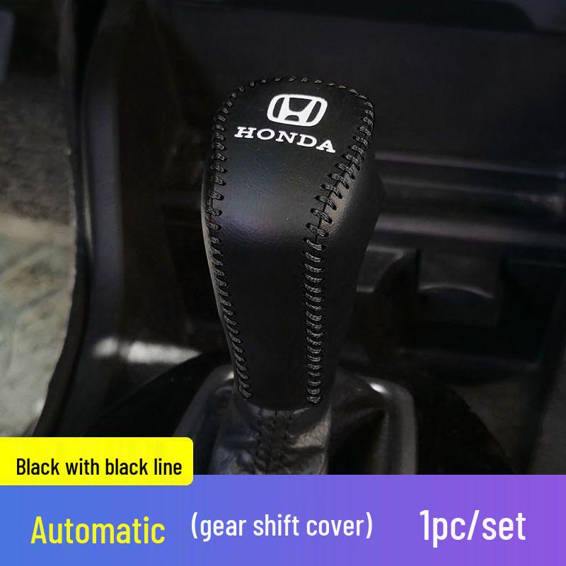Honda CR-V 2007-2024 Schaltknaufabdeckung, Leder-Schaltstockschutz, Nappa Modifizierte Dekoration