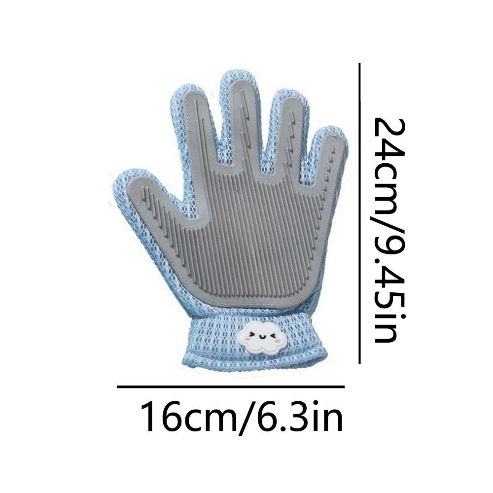 Two-sided Cat Petting Gloves Remove Floating Hair Silicone Massage Comb  Home