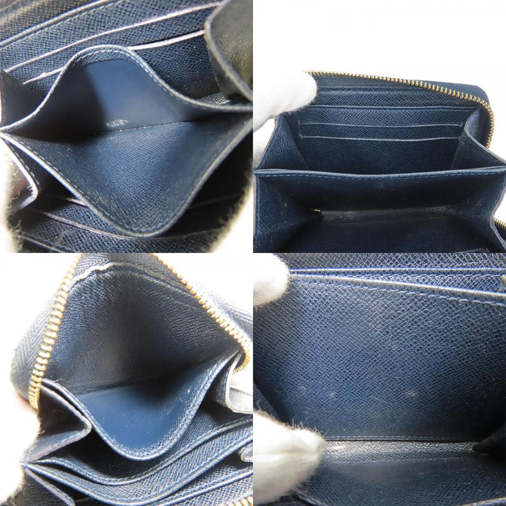 Gebrauchter LOUIS VUITTON Münzetui Münzbörse M63004 Monogramm Ideal Onkel Marineblau System Kartenetui