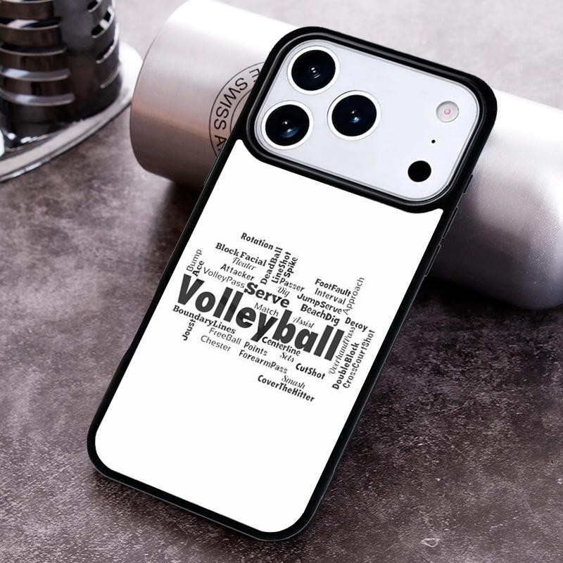 

Play Volleyball Ball soft Phone Case for iPhone 17 16 15 Pro Max Air 14 13 12 11 Plus Shockproof Capa Cover iPhone 16 Plus