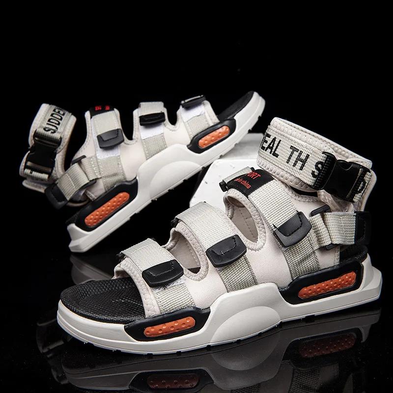 Zapatos de Malla Alta para Hombre Moda Transpirables Playa Hombre Zapatillas Casuales Chanclas de Exterior Suela Gruesa Sandalias Concisas Sandalia de Verano para Mujer