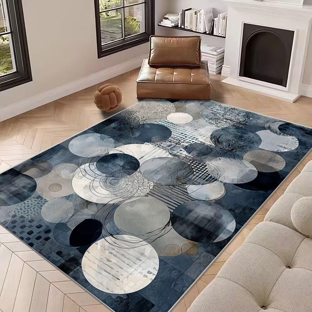 New Abstract Carpet for Living Room Nordic Decoration Home Sofa Big Size Rugs Geometric Bedroom Bedside Soft Floor Mat Non-slip