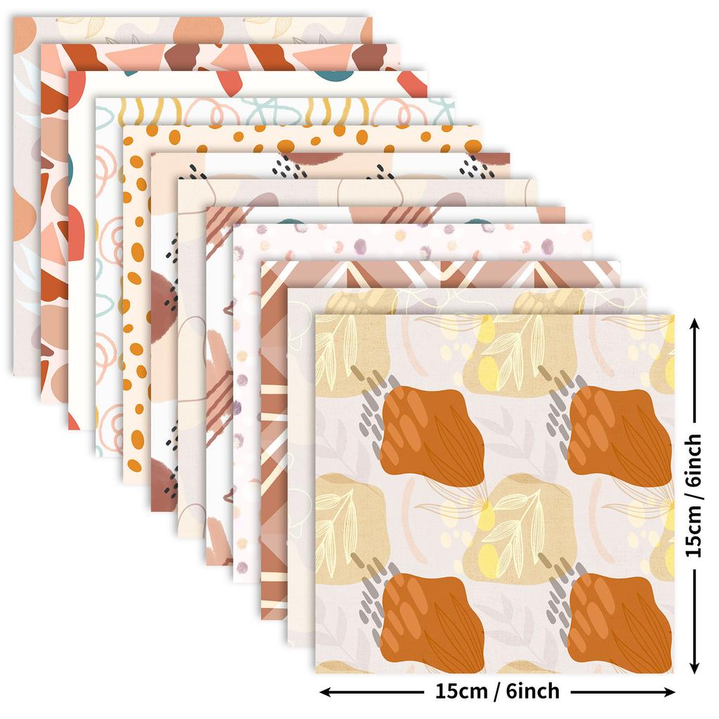 12 Spotted Boho Material Paper 6 Inch Hand Account Background Paper Diy Album Pattern Paper Art Scrapcard