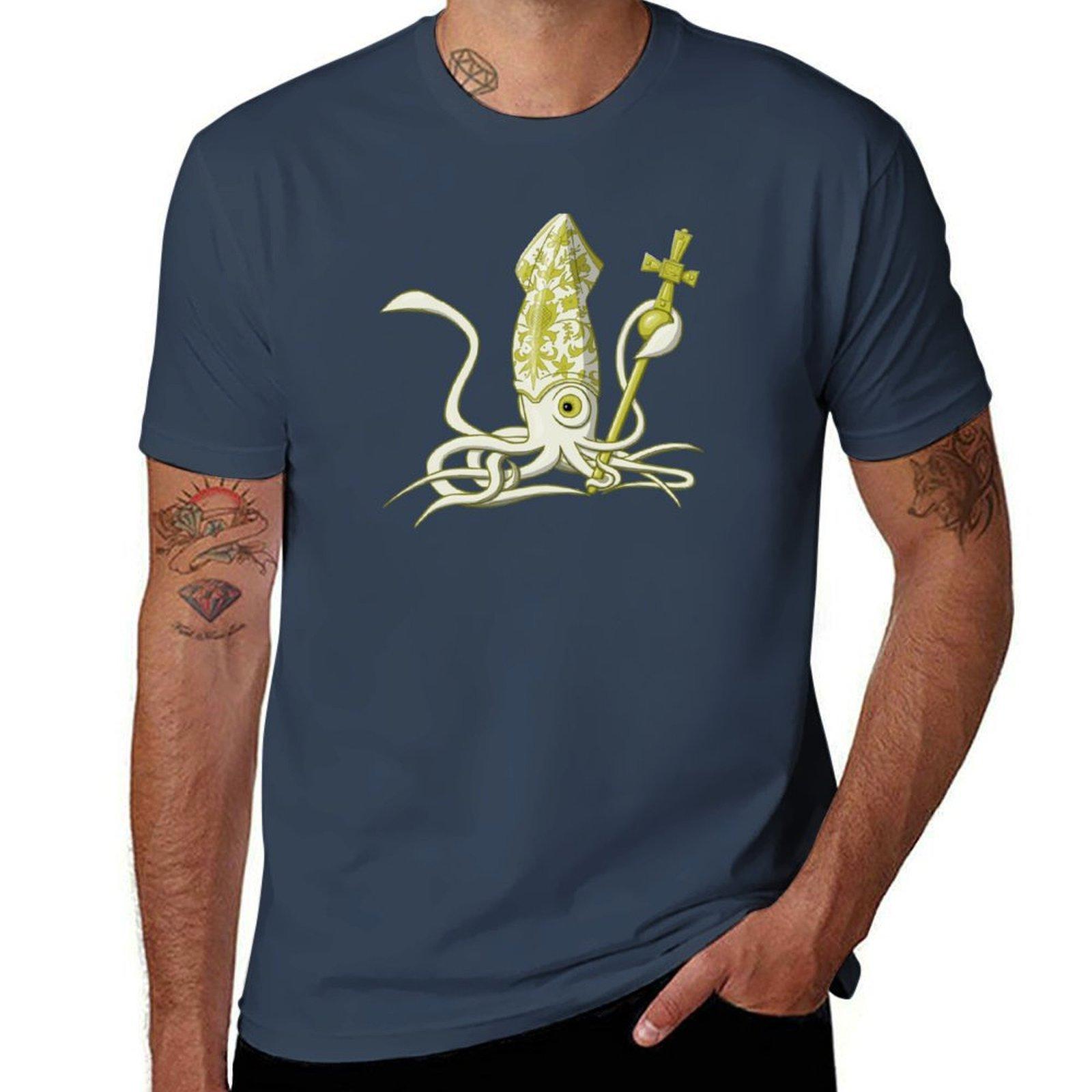 Squid Pope Tshirt Fitness Training Breathable Tee S