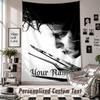 Custom Tapestry Wall Hanging, Edward Scissorhands Personalized Name Text Home Wall Decor