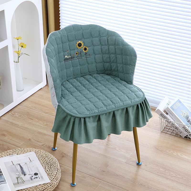 Thickened Makeup Chair Cover Chair Cover Comb Dressing Table Bench Household Girl Manicure Handrail