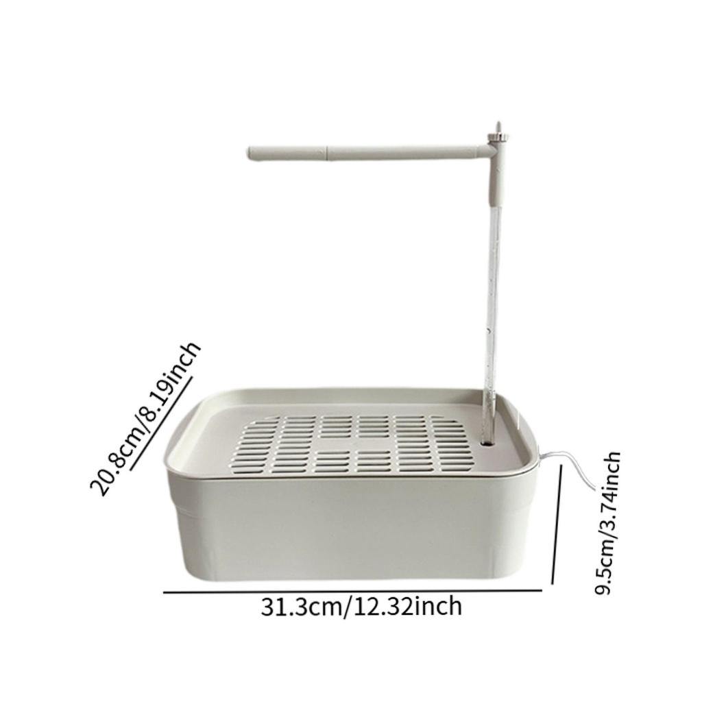 Automatic Bird Bathtub with Running Water USB Electric Bird Shower Box for Lovebird Ferret Cockatiel Bird Supplies