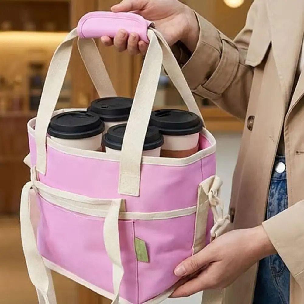 Leak Proof Vehicle Drink Carrier Bag Portable Drink Storage Bag  Car Interior Use