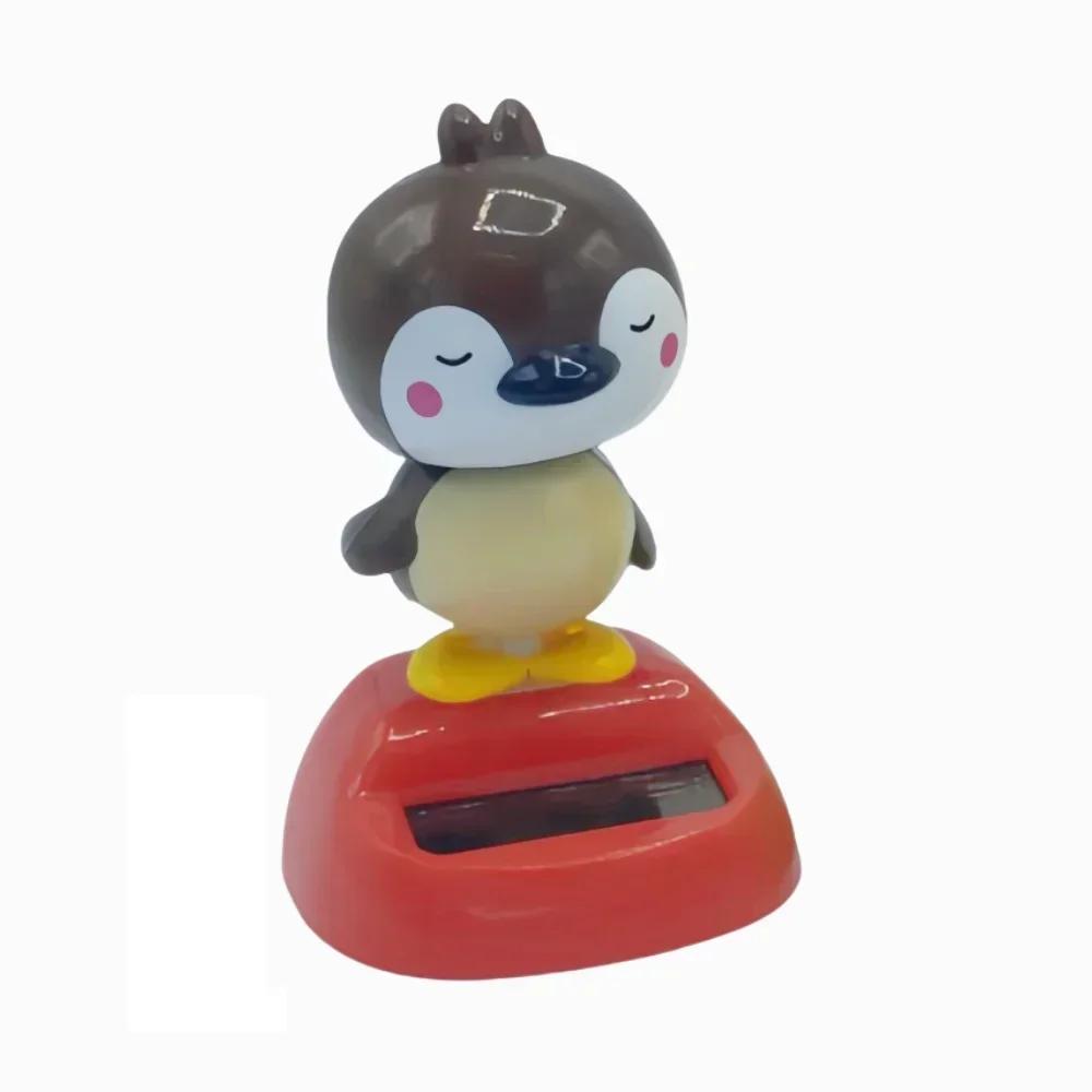 Heta Nya Solenergi Bilinteriör Prydnader Djur Docka Figur Gunga Skaka Modellbil Instrumentbräda Dekoration Roliga Semestergåvor