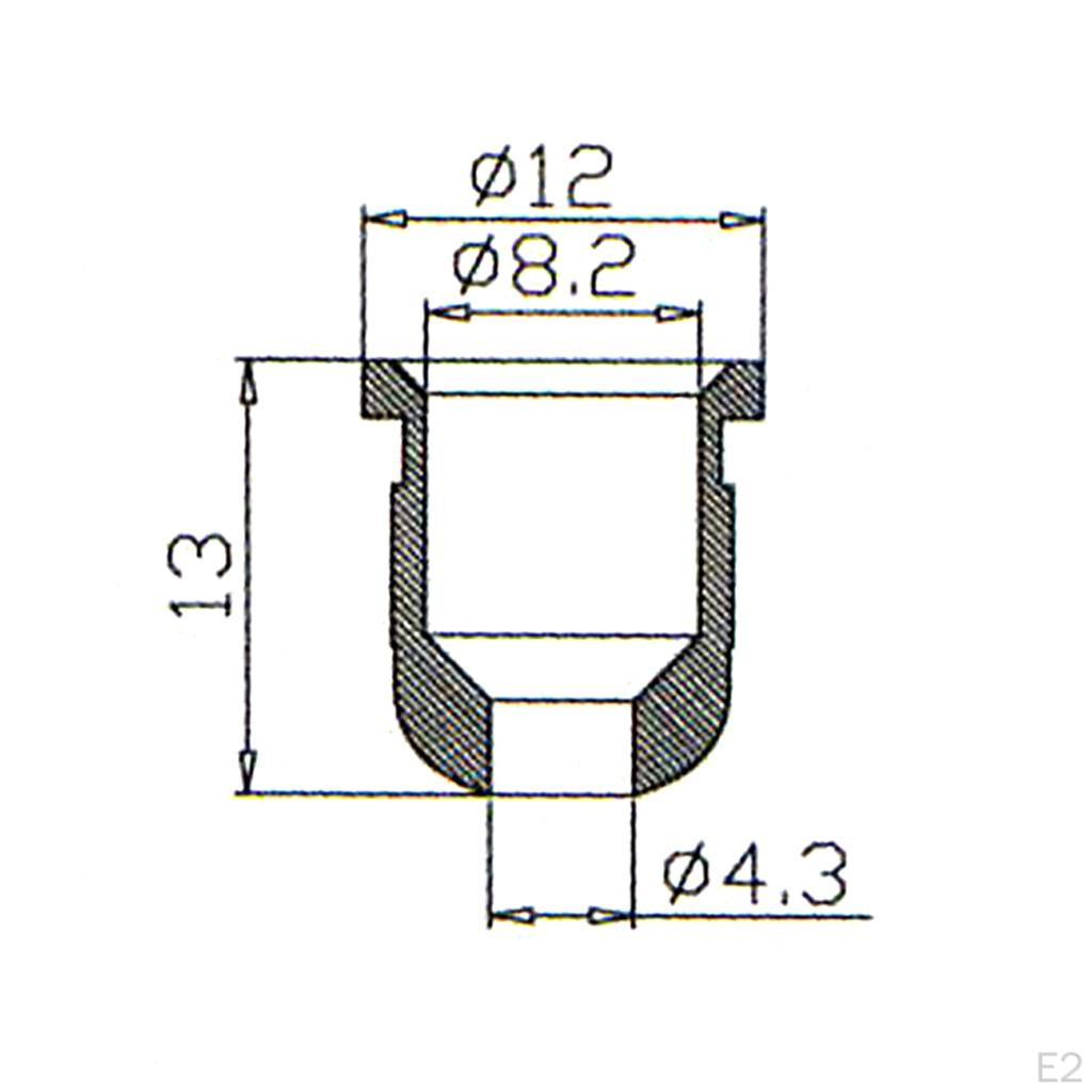 4 Pcs Thru Body String Mounting Ferrules Set for Electric Bass Guitar Parts