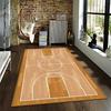 Basketball Court Print Carpet for Bedroom Living Room Decor Stylish Suitable for Use As an Anti-slip for Living Room Bedroom Sofas