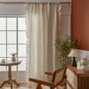 Retro Leinen Rüschen Vorhänge Gaze Vorhänge Wohnzimmer Arbeitszimmer Blickdicht Balkon Halb-Abdunkelnd Kennzeichnung