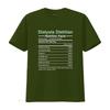 Dialysis Dietitian Nutrition Facts Nephrology T Shirt vintage Washed Comfortable Casual Stretched Unisex Top For Everyday Wear