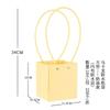 10pcs Christmas Gift Flower Kraft Paper Handbag Flower Arrangement Portable Box Rectangular Trapezoidal Flower Handheld Gift Box